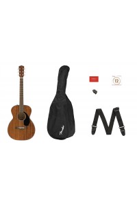Fender CC-60S Concert Acoustic Guitar Pack - All-Mahogany
